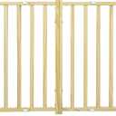 MidWest Homes for Pets Extra-Wide Swing Pet Safety Gate, Dog Gate Expands From 50.25 - 94 Inches Wide, 24-inches Tall, Natural Wood