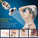 FEELSO Shower Head and 15 Stage Shower Filter Combo, High Pressure 5 Spray Settings Filtered Showerhead with Water Softener Filter Cartridge for Hard Water Remove Chlorine and Harmful Substances