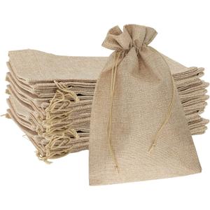 MOUYAT 30 PCS 8 x 12 Inch Burlap Bags with Drawstring, Reusable Burlap Drawstring Gift Bags, Party Favor Sacks Bulk for Wedding Party Christmas Birthday Presents Snacks Jewelry Kitchen Storage