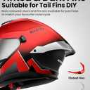 OutdoorMaster Full Face Dual Visor Adult Motorcycle Helmet for Motorbike Street Bike with Pinlock Ready DOT Approved (Large, Black Red)