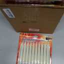 Baquler 50 Pack LED Flameless Taper Candle Lights, Battery Operated Clip on Candles, 3D Wick LED Candlesticks for Christmas Tree Halloween Wedding Window Church Decor, 5.7'', No Batteries