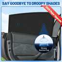 8pcs Car Window Shades for Tesla Model Y 2025 2026 Upgrade with Suction Cups [Suction No-Fall] | Full Coverage Window Covers Sunshades for Camping | Privacy Window Shade for Front, Rear, Side Windows