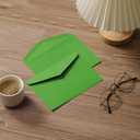 50 Pack Green Envelopes 5-1/5 x 7-1/5 Envelopes A7 Invitation Envelopes for Personalize Gift Cards, Wedding, Baby Shower, Mailing, Birthday Party