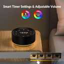 Alarm Clock White Noise Sound Machine & 7 Night Light 3-in-1, 20 Soothing Sounds, Timer, 31-Level Volume Control, Touch Button Control Noise Machine for Baby, Adults,Bedroom