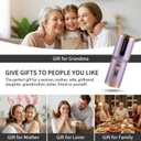Cordless Automatic Curling Iron, 6 Temp Settings, All Hair Types, 6500mAh Max Battery, Type-C Fast Charge, Ceramic Ionic Hair Curler for Travel & Outdoor Use, Anti-Scald Auto Shut Off(150-200 ℃) Purple