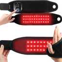 Keneo Red Light Therapy Wristband for Hand & Wrist, 660nm & 850nm Near Infrared Light Device, 3 Heat & Vibration Massage Settings, 2000mAh Wireless, 36 LEDs for Comfort & Recovery (Black)