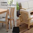 1.5" Square Non Slip Furniture Leg Coasters,16PCS Caster Cups,Rubber Pads Hardwood Floors Protectors for Sofa Bed Piano,Table and Chair Leg Anti Slide Floor Protector.(1 1/2 Black)