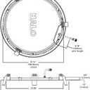 HALO HLB 12 Inch LED Recessed Light, Thin Canless w/Selectable Lumens and Color Temperatures, 0-10V Dimming, 120-277V Input - HLB12LS9FSE010MWR