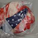 4th of July Decorations, 4 x 2.4 Ft Memorial Day American Flag Banner, Vintage Independence Day Rag Flag Accessories for 250th Anniversary Decor Home Outdoor Porch Yard Party Supplies
