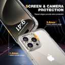 Diaclara Designed for iPhone 15 Pro Case, [with Privacy Screen Protector] [Anti Spy] [Military Grade Drop Protection] Heavy Duty Full-Body Shockproof Phone Case, Clear