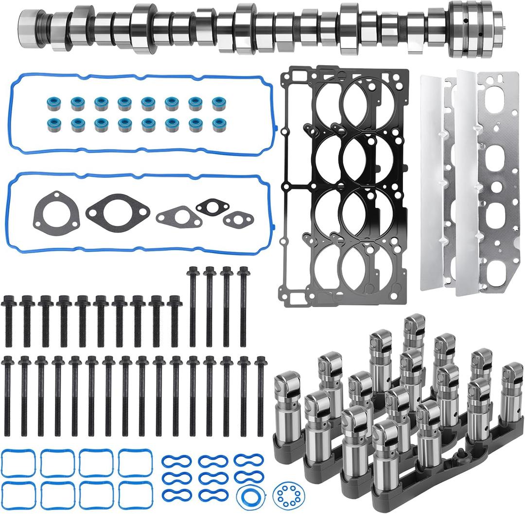 Upgrade MDS 5.7 HEMI Lifters Camshaft Kit with Head Gasket Set
Compatible with Dodge Ram 1500 Durango, Chrysler Aspen 2009-2018 Replace# HS26423PT 53022263AF 53021726AD 53021726AE