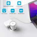 Pop Up Countertop Outlet with 15W Wireless Charger, 4 Outlets & 4 USB (2 PD20W USB-C) 3.15in Desk Hole Pop Up Power Outlet for Kitchen Countertop,Office Conference Table.ETL Listed