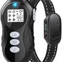 Dog Training Collar with Remote for Dogs, Waterproof IPX7 E Collar, Beep Vibration Modes, Safe Humane Training, 2000FT Range, Rechargeable Battery, for Small Medium Large Dogs 10–120 lbs (Black)