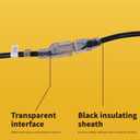 6FT Outdoor Lightweight Extension Cord-16/3 SJTW Durable Extension Cable with 3 Prong Suitable for Gardens