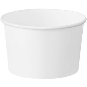 2 x White Squat Paper Soup Cups, 8 oz., Pack of 25