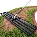 Gardease Lawn Leveling Rake 48" x 10" - Heavy Duty Professional Grade Reinforced Steel Landscape Tool for Soil, Sand & Garden - Superior Strength and Durability