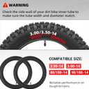 AR-PRO (2-Pack) 3.00/3.50-14 90/100-14 Dirt Bike Inner Tubes with TR4 Straight Valve, Replacement Heavy Duty Inner Tube for 3.50-14, 3.00-14, 90/100-14 Dirt Pit Bike Tires