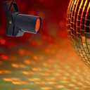 Portable 5W Yellow LED Pinspot Lights Spotlights Beam Show Lamp DJ Party Disco Mirror Ball Projector Stage Lighting Y