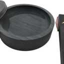 Easyou Ink Stone for Chinese Calligraphy Natural Stone Wavy with Cover 4"+ Ink Stick 1pc 