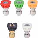 Twinkle Star Pressure Washer Nozzle Tips Multiple Degrees, 1/4 INCH (2.5 GPM)