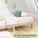 12 Inch Twin XL Solid Wood Platform Bed with Wooden Slats, No Box Spring