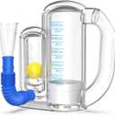 Breathing Trainer 5000ML Volume Measurement,Lung Exerciser Device for Adult Lung, Equipped with Ball Flow Rate Indicator Scale Indicator.Incentive Spirometer Adult.