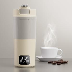 Dual Voltage Portable Electric Kettle Travel Hot Water for Tea,Coffee, 6 Temperature Controls and LCD Display, 304 Stainless Steel and Large Capacity 550ml, Auto Shut Off&Boil Dry Protection (Grey) Dual Voltage Portable Electric Kettle Travel Hot Water for Tea,Coffee, 6 Temperature Controls and LCD Display, 304 Stainless Steel and Large Capacity 550ml, Auto Shut Off&Boil Dry Protection (Grey)