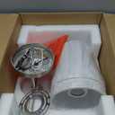 2-Light Bathroom Light Fixtures, Brushed Nickel Vanity Lights, Double Wall Sconce with Flared White Fabric Shade, Modern Sconces Wall Lighting for Hallway Bedroom Stairway, VL837-BN-2