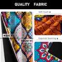 7 x Bohemian 100% Blackout Curtains for Bedroom 96 inch Long 2 Panels Set Boho Colorful Mandala Thermal Insulated Room Darkening Window Drapes Patterned Black Out Curtains for Living Room, 52Wx96L