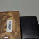 Passport Holder Cover Wallet RFID Blocking Leather Card Case Travel Accessories for Women Men (Black)