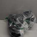 Waterproof quilted black pet rear seat cover hammock with side flaps and a mesh window. 52"L-19" W