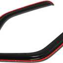 Auto Dynasty 2Pcs in-Channel Window Visor Deflector Rain Guard Replacement Compatible with 1993-2008 Ford Ranger Mazda B2300 B2500 B3000 B4000, Acrylic