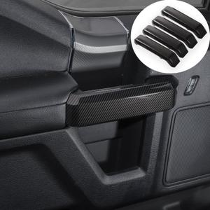 Voodonala for F150 Inner Door Handles Covers Interior Decoration Trim Kits for F150 2015-2020 Accessories, Carbon Fiber Grain, 4Pack