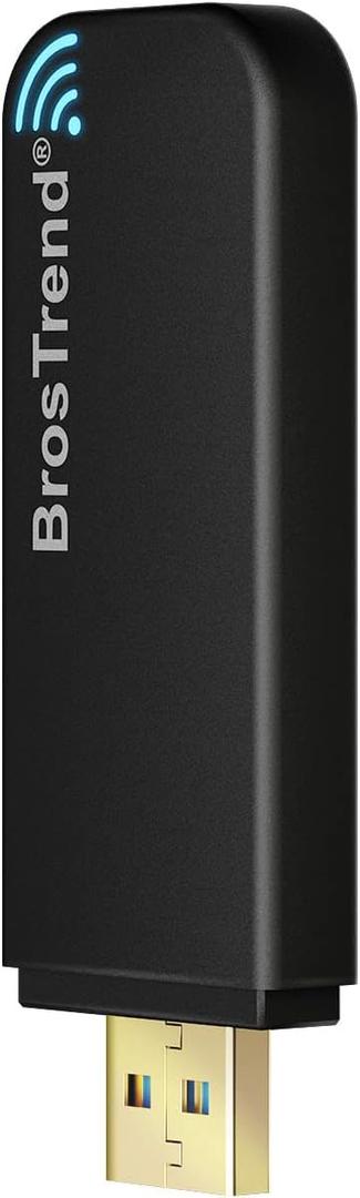 BrosTrend Linux USB WiFi Adapter 1200Mbps for Ubuntu Mint Debian Kubuntu Mate Zorin PureOS Raspberry Pi 2+ Windows etc. Linux Compatible Wi-Fi Adapter Wireless Dual Band 5GHz 867Mbps + 2.4GHz 300Mbps