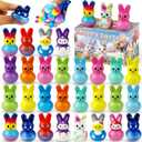 30Pcs Bunny Slow Rising Squishy Toys,Bulk Stress Relief Fidget Toy Squeeze Bunny for Kids,Treasure Chest Prizes, Classroom Prizes for Boys Girls