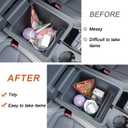 PIMCAR 3-Piece Center Console Organizer Set for 2023-2026 Honda Pilot, 2024-2026 Honda Passport/Ridgeline Accessories, Armrest Hidden Storage Box & Divider ABS Material Interior Accessories