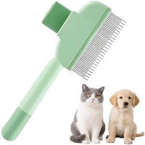1PCS Cat Comb Dog Comb Tool, 1PCS Pet Hair Removal Gloves Brush, Reusable Pet Cat Dog Hair Removal Grooming Gloves Brush Tool (1PCS+1PCS)