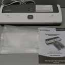 Manual Vacuum Sealer System & Starter Bags - FSSMSL0160-000,White  Gray