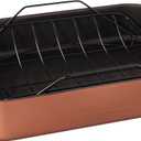 Nordic Ware Turkey Roaster with Rack, Copper