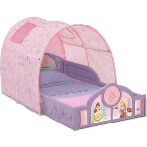 Delta Children - Disney Princess Sleep and Play Toddler Bed with Tent, Purple/Pink