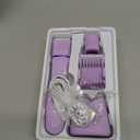 Bikini Trimmer for Women - Painless Waterproof Electric Razor Remover Foil Shaver for Leg, Body, Armpit & Facial Hair, Cordless with Ceramic Blade,USB Charging Dock, Travel Size, Gifts for Her, Purple