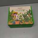 Kids Gardening Set Toys, Quality Garden Tool Kit for Kids and Toddlers, Includes Two Shovels, Garden hat,Rake, Apron,Gloves, Watering Can, and Tool Bag (Blue)