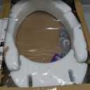 Carex Elongated Hinged Toilet Seat Riser, Adds 3.5 Inches of Height to Toilet, 300 Pound Weight Capacity, Raised Toilet Seat