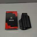 OWB Kydex Holster - Compatible ONLY with Glock 17/19/ 19X / 44/45 (Gen 1-5) & Glock 22/23/ 31/32/ 34 (Gen 3-4) & MOS with TLR-1 / TLR-1 HL/TLR-1 HL-X/TLR-1 HP-X Installed, Right-Hand