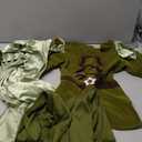 Vibrant Frog Prince Full Costume Set Includes Top Pants Cape Covers Crown Teen Adult Dress Up Halloween S