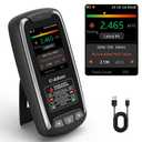 LifeBasis Portable Radon Detector with TFT Color Display, First Result in 6 Hours, Rechargeable Radon Monitor for Home Basement, 504-Day Accurate Data Storage, Visual & Audible Signal pCi/L or Bq/m