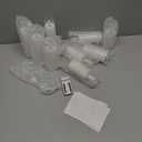 Homemory Pure White Acrylic Flameless Candles, LED Candles, Battery Operated Candles with Remote Control and Timer, Fake Electric Candle, Wedding, Home Decor, Set of 9