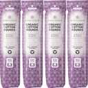 Organic Cotton Rounds, 400 Count - Makeup Remover Pads for Face, Lint-Free