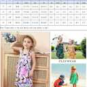 Vieille Toddler Girls Summer Sling Dress Tie Straps Sleeveless Casual Beach Sundress with Pockets 2-6 Years