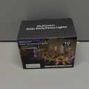 Solar Fence Lights with Remote Control 50ft,15 Multi Colors Solar Powered Outdoor Step Lighting,IP67 Waterproof Led RGBYW Colors Lamp for Outside Fence/Deck/Backyard/Stair Railing/Wall/Patio/Pool (10 Pack, Brown)